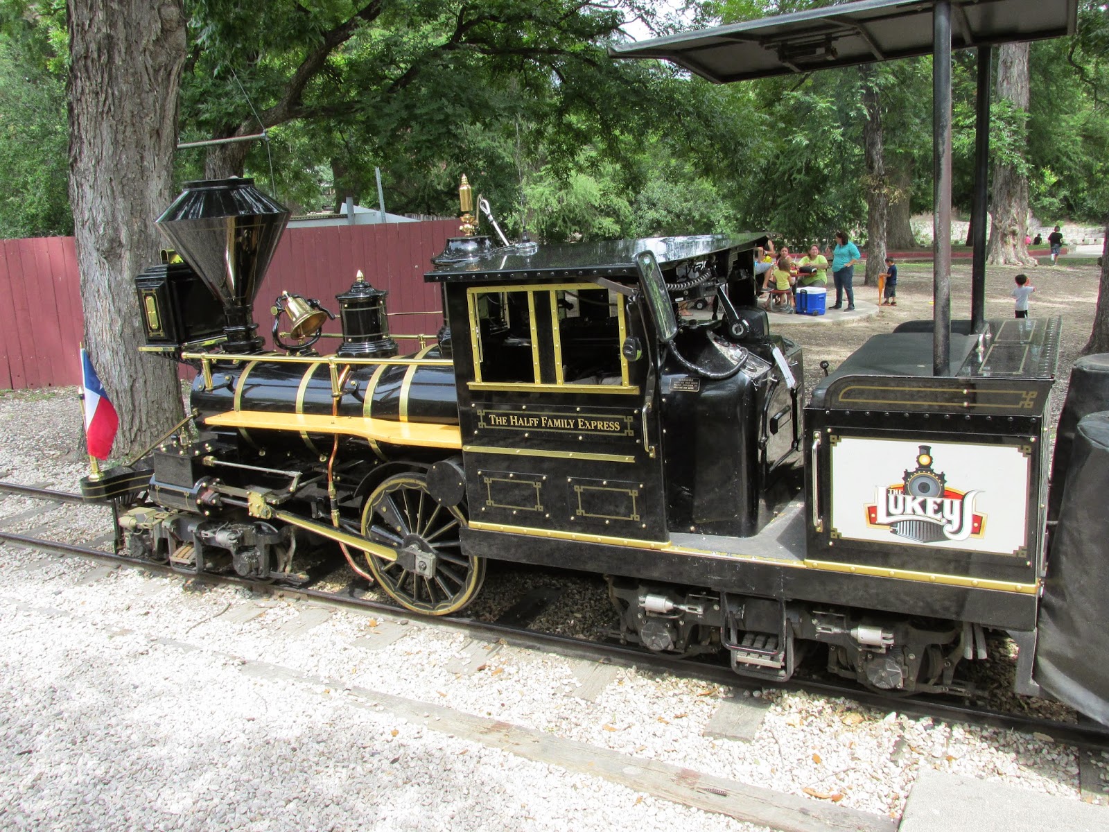 Eddie's Rail Fan Page One of the replica gasoline powered steam on the San Antonio
